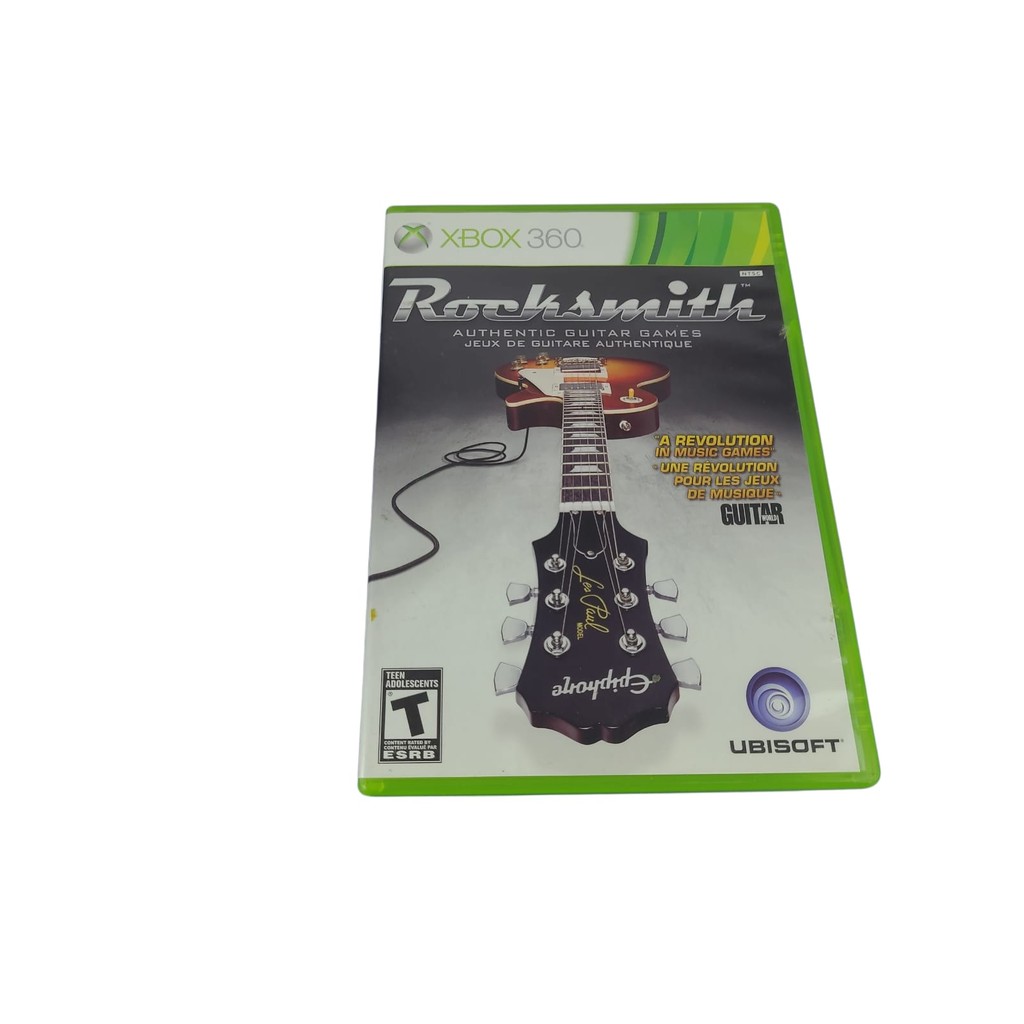 Jogo Xbox 360 Rocksmith Original Usado Com Caixa e Manual