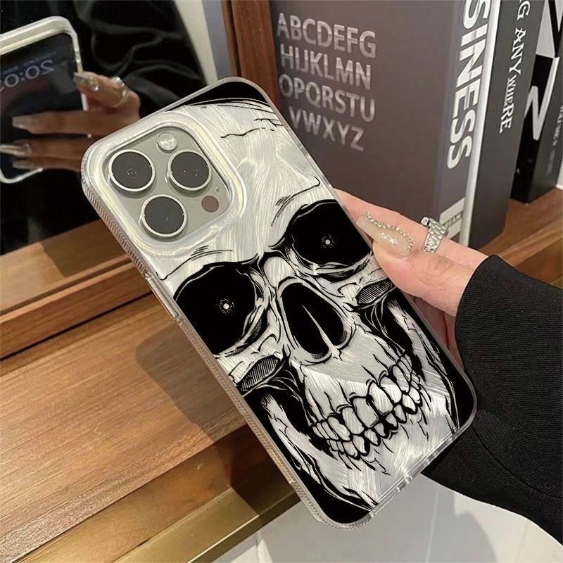 Capinha Caveira assustadora POCO F6 X6 X7 Pro REDMI A3 K70 13C Note 8 11 13 14 Pro 11S 4G 5GCapa