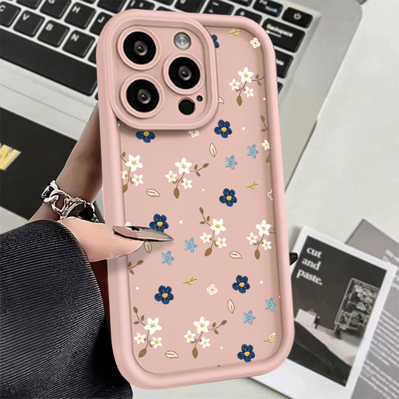 Softcase Anti-impacto silicone Lindo Padrão floral Para Redmi NOTE 14 PRO K80 13C 14C Nota 13 12 11 POCO X7 F7 ULTRA X6 em Oferta na Shopee