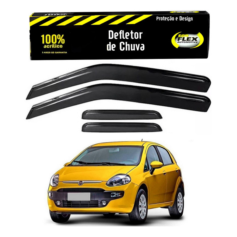 Jogo Calha Defletor Chuva Punto 1.4 1.6 1.8 2013 A 2017 em Oferta na Shopee