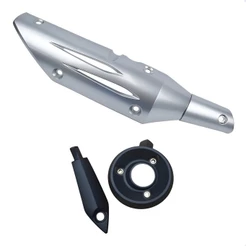 PROTETOR DE ESCAPAMENTO + PONTEIRA FAZER 250 2011 ATÉ 2017 KIT 3 PEÇAS