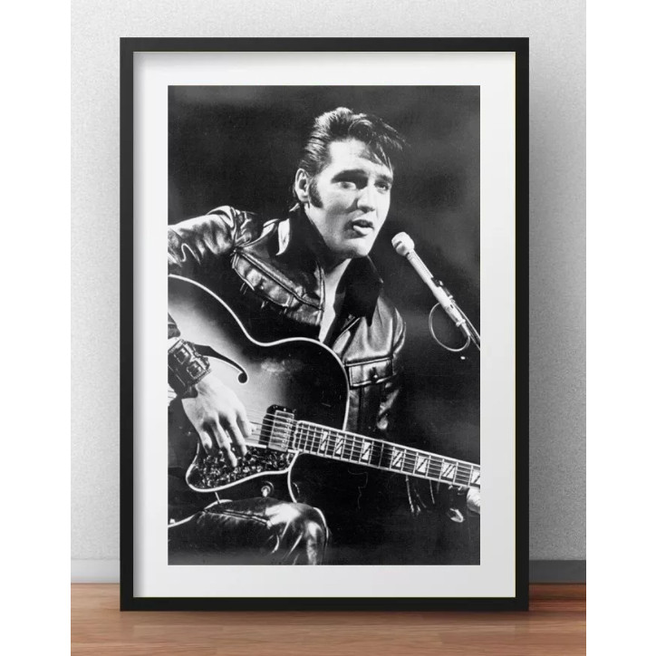 Quadro Placas Decorativas Poster Elvis Presley Poster Celebridades Rock Musica sem moldura