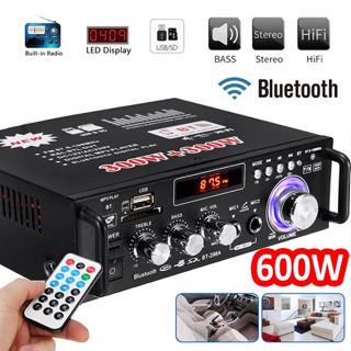 【GENAI】Super Amplificador 110v/220v Bass 600W Bluetooth USB FM FM AUX SD Karaoke controle remoto Home Cinema em Oferta na Shopee