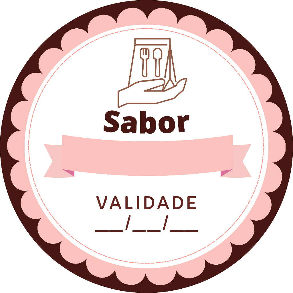 140 Adesivo Embalgem com Sabor e Validade em Oferta na Shopee