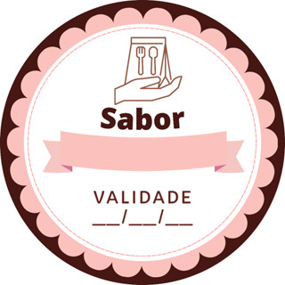 140 Adesivo Embalgem com Sabor e Validade em Oferta na Shopee