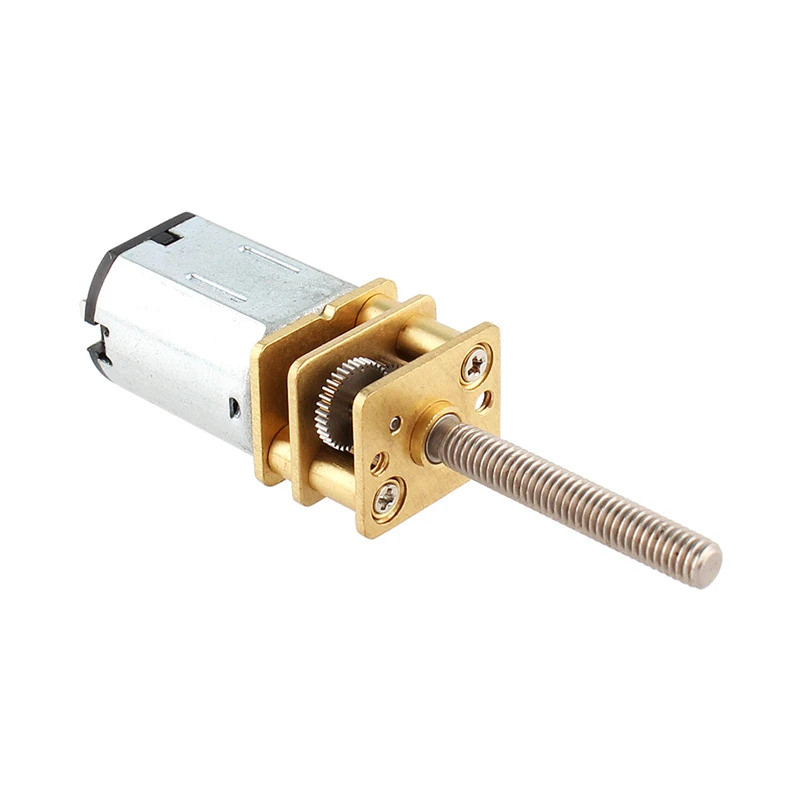 GM12N20 DC Motor De Engrenagem Parafuso Longo Eixo De Rosca M3 20MM Ímã Permanente DIY Robô Peças Inteligentes 3V6V12V H