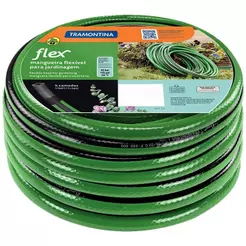 Mangueira Jardim Tramontina Flex Verde Com Faixa Preta 4 Camadas 20m