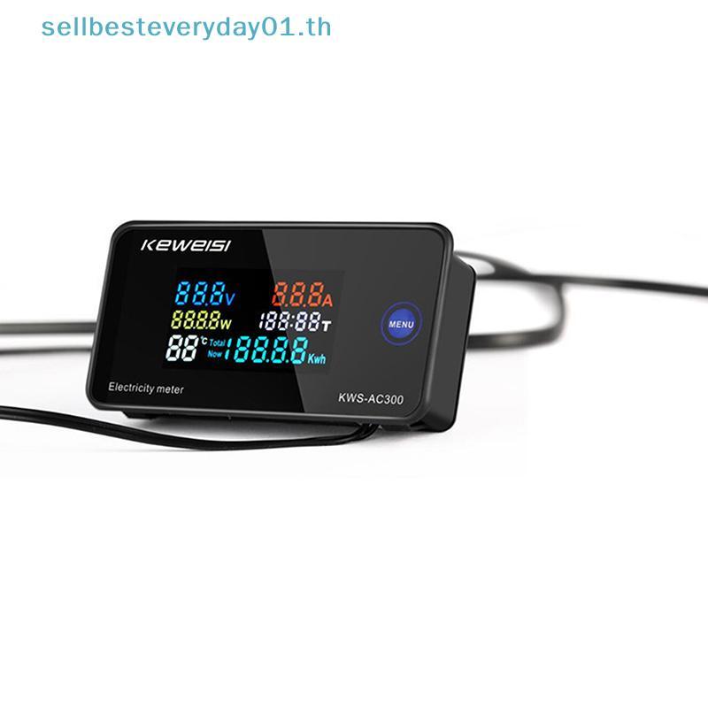 & Sellbest KWS-AC300 Voltímetro Digital AC 50-300V Tensão 45-65Hz Medidor De Energia LED Wattímetro 0-100A Detector .