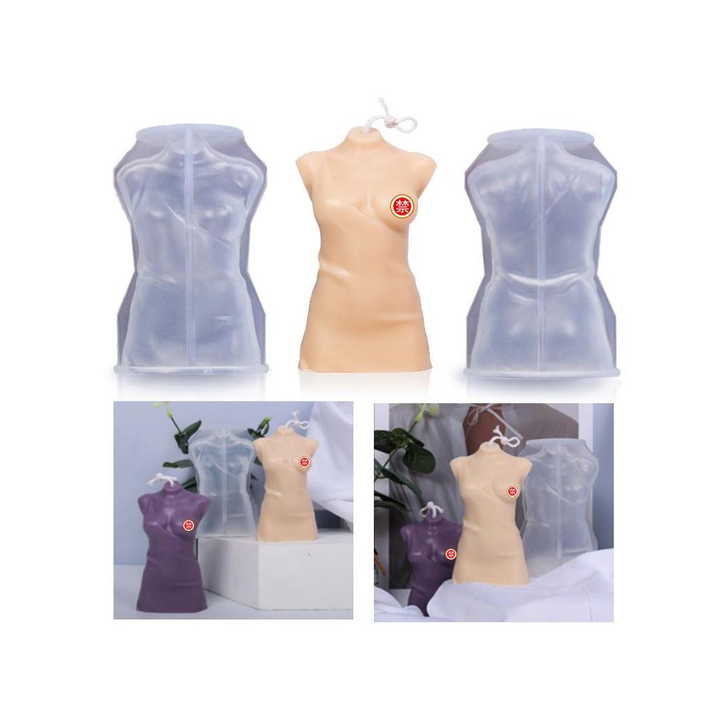 Toda a cidade corpo humano molde de Silicone feminino humanóide vela gesso ferramenta abrasiva Mousse bolo molde pronto