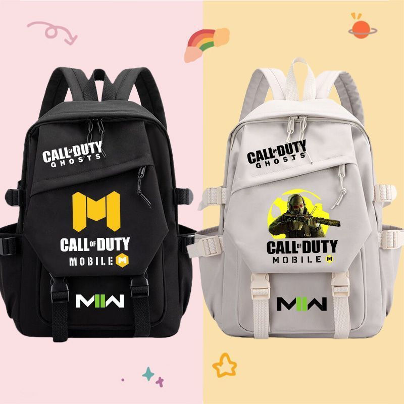 Mochila escolar de desenho animado Call of Duty Simon Ghost Riley Task Force 141, bolsa de viagem ao ar livre, bolsa mul