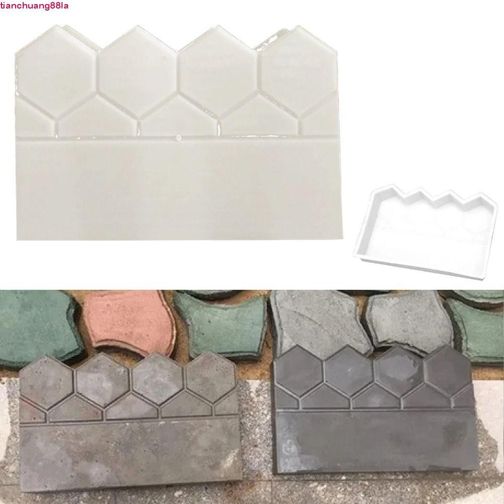 Molde De Tijolo De Cimento Para Cerca De Jardim TIANCHUANG , Decorativo Plástico Antigo , Reutilizável