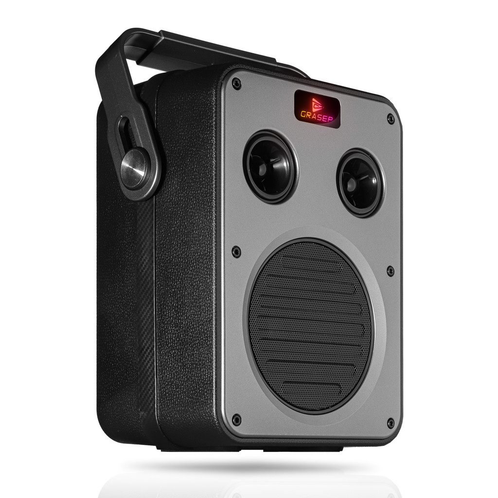 Caixa de Som Portátil Bluetooth 5.3 15W RMS RGB TWS Alça Ajustável USB Cartão SD Entrada Auxiliar Rádio FM