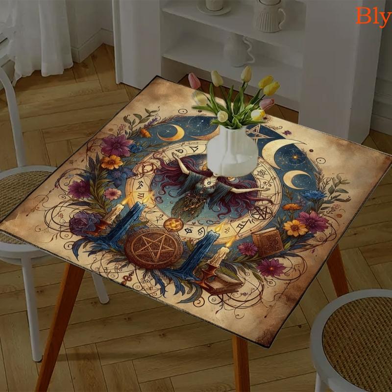 Bly Adivinhação Toalha De Mesa Tapete De Cartão Capa Astrológico Altar Pano Almofada Tarôs Jogo De Tabuleiro Pa