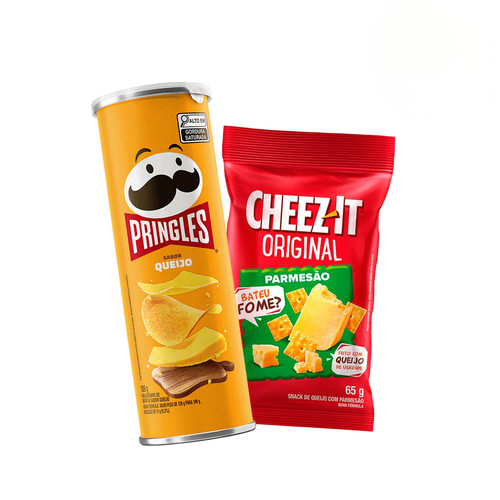 Combo Pringles Queijo 109G E Cheez It Parmesão 65G