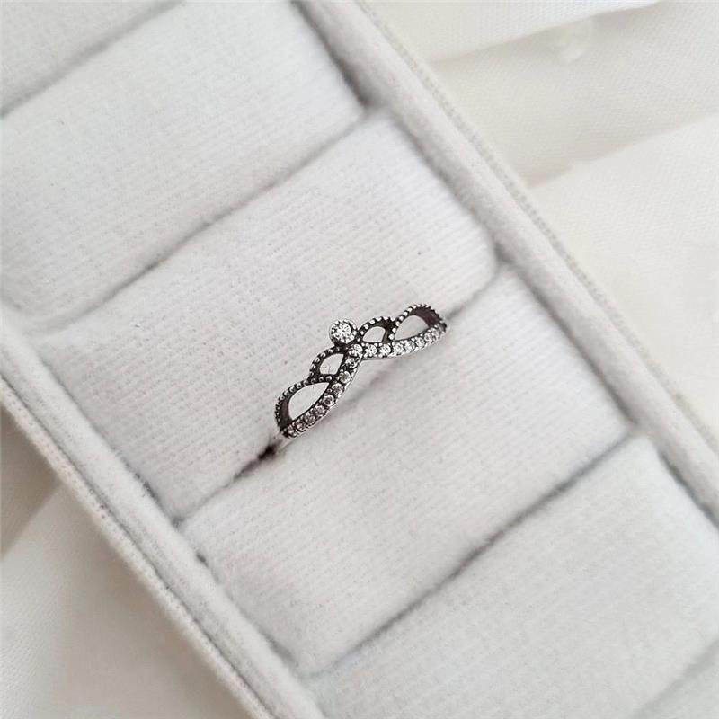 ANEL PRATA 925 COROA PRINCESA