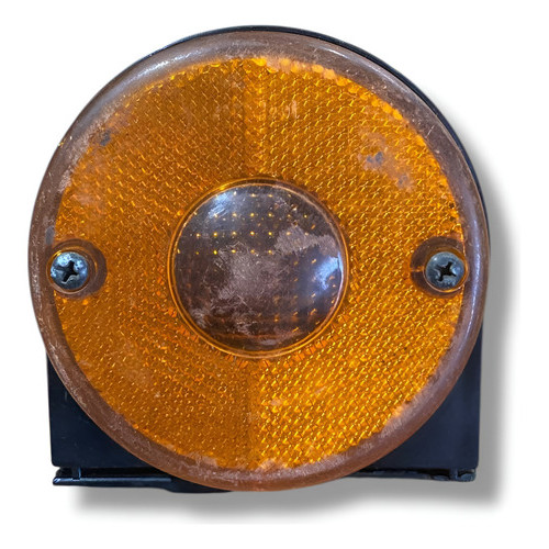 Lanterna Pisca Seta Carreta Randon 00 Universal C Suporte Laranja-claro