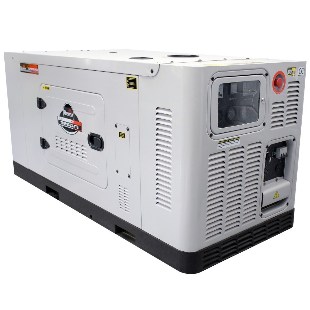 Gerador de energia 25 kva a diesel cabinado trifásico -TD25SGE3 Toyama