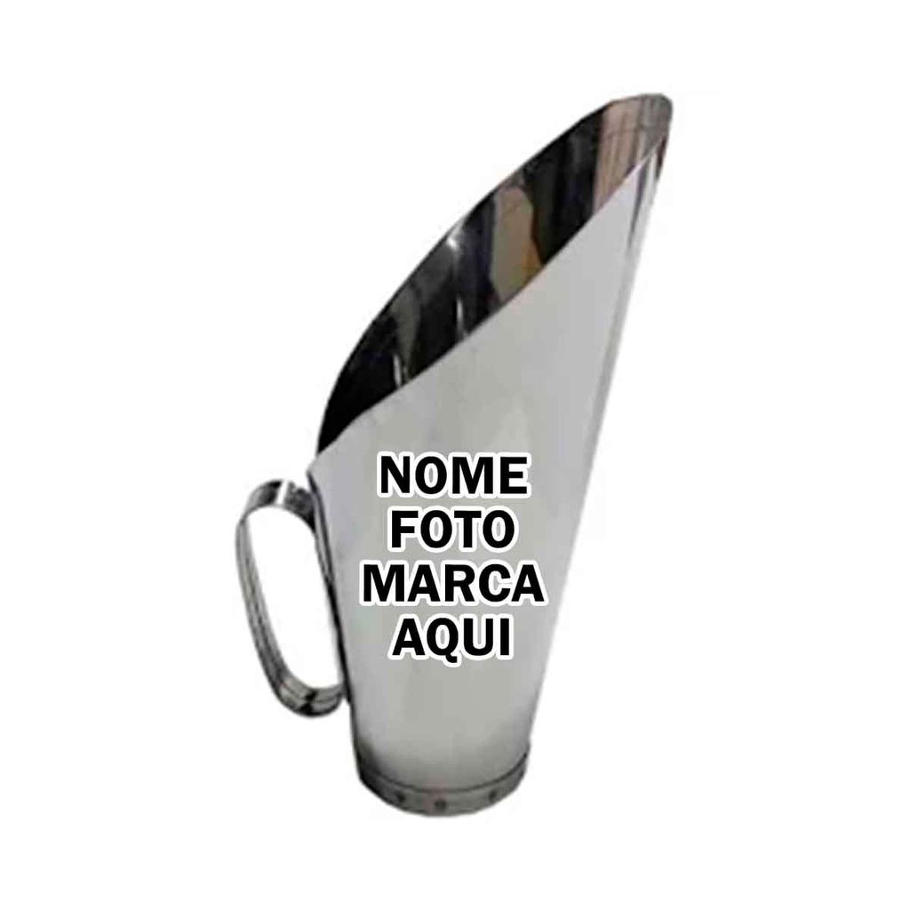 Concha de inox Personalizado para graos ração cereal  com nome marca logotipo empresa foto arte frase personalizada