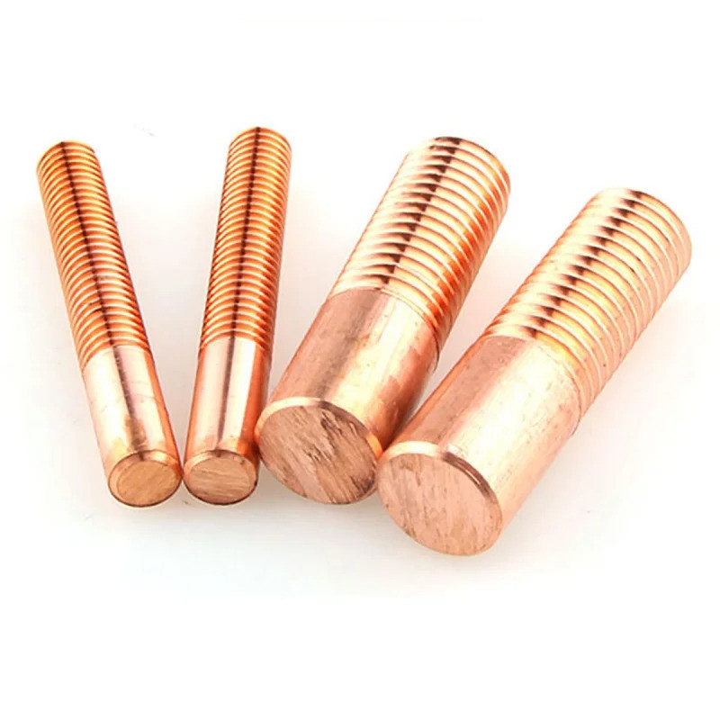 5 peças de eletrodos de cobre para usinagem por eletroerosão a faísca, eletrodo de cobre para rosca métrica M3-M12*35*55
