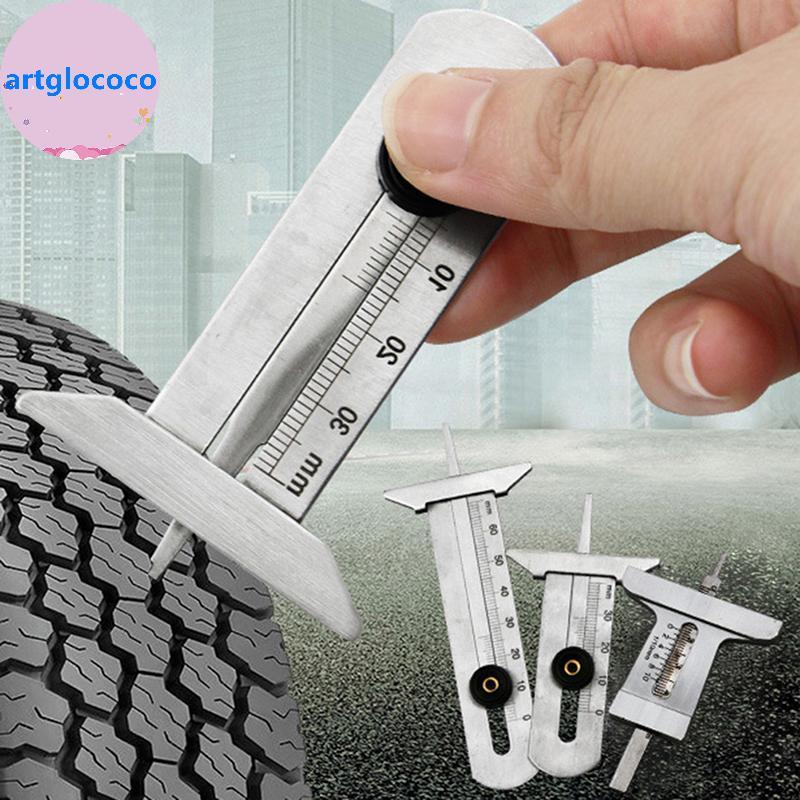 Artglococo Medidor De Profundidade Do Piso Pneu De Carro Em Aço Inoxidável , Régua , Pinça , Ferramenta De Medição , Mot