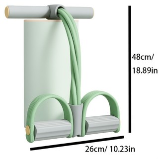 Conjunto de 1 peça de resistência ajustável Pedal antiderrapante portátil fitness elástico conjunto de corda de tensão d
