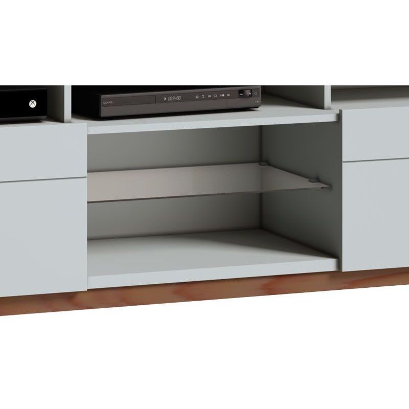 Rack Classic +2G 1.8 Branco Acetinado - Imcal Móveis — imagem 2 de 2