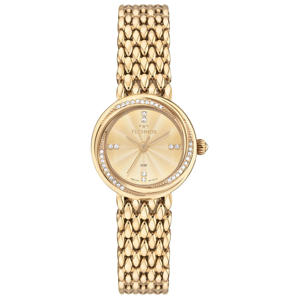 Relógio Technos Feminino Mini Joia Dourado - 2035NBL/1D