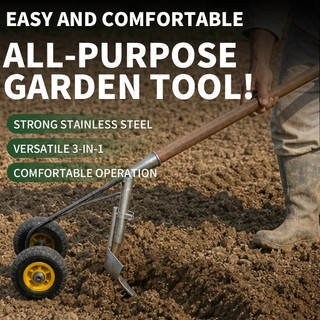 [Versatilidade Máxima] SL-Ferramenta Agrícola Três em Um/Capinador/Manutenção de Solo/Jardinagem/Agricultura