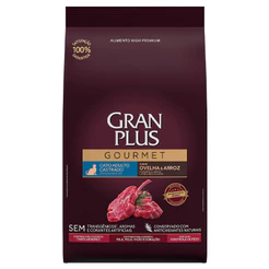 Ração Granplus Gourmet Gatos Adultos Castrados sabor Ovelha e Arroz 10,1kg