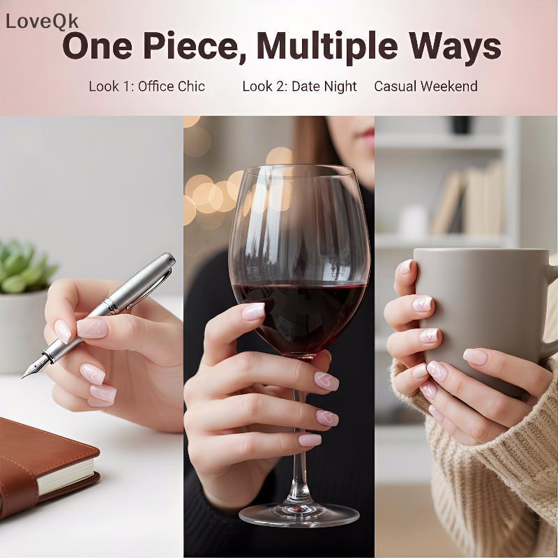 LoveQk Golden Love Heart 3D Nail Art Stiers Decalques Autoadesivos Design Durável Para Unhas DIY E Arte De Férias Qk