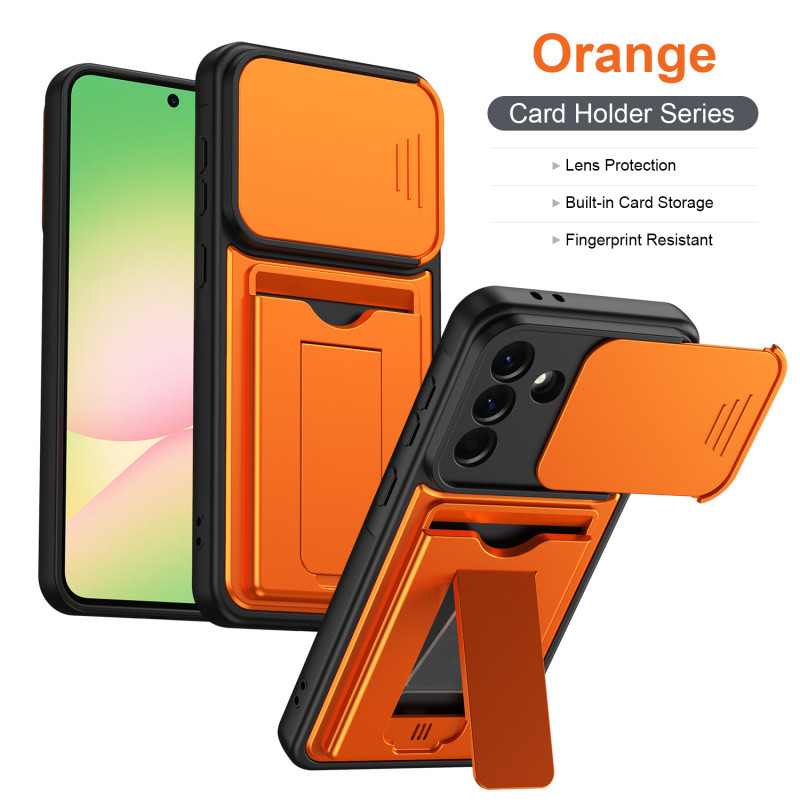 Para Samsung Galaxy A57 5G A56 5G A37 A27 A17 A36 A26 S26 Suporte Dobrável De Armadura Ultra Robusta Com Bolso Cartão In