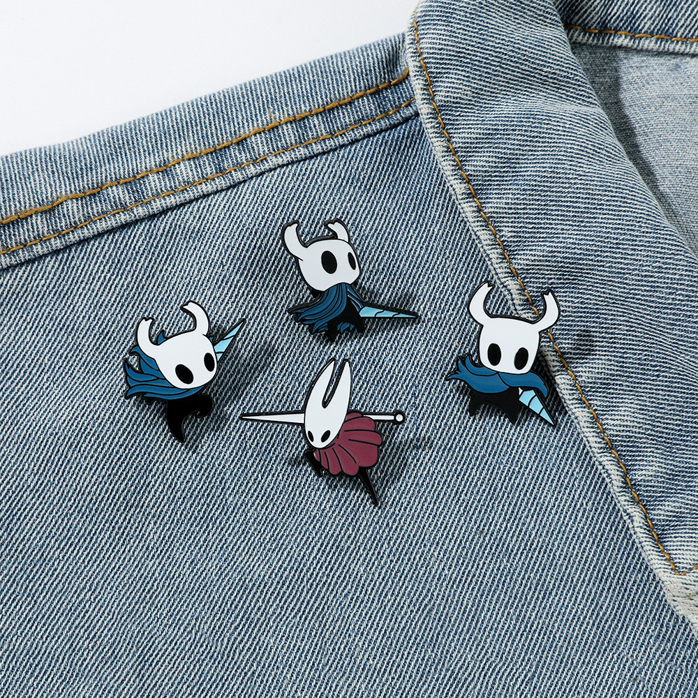 Broche Criativo Hollow Knight de Jogo de Desenho Animado, Distintivo Periférico da Garota Vespas, Pino de Metal de Liga
