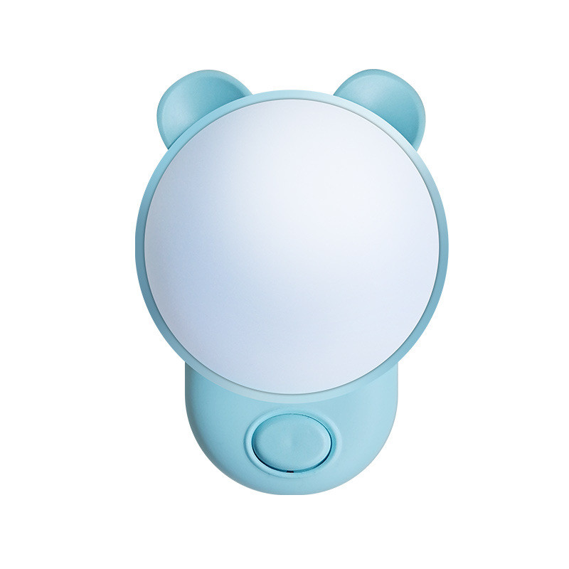 Luminária Abajur LED Luz Noturna Tomada Urso Azul 1w Bivolt,luminária infantil, luz noturna LED, abajur infantil tomada
