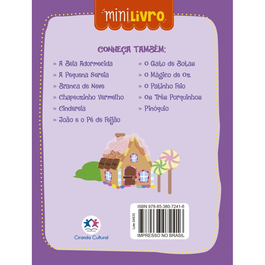 Detalhes do Minilivro Contos clássicos - João e Maria