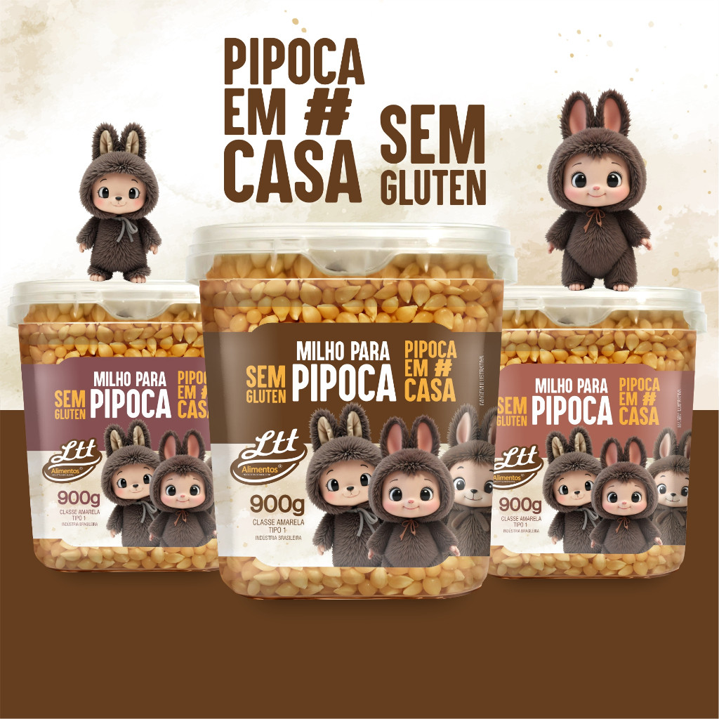 MILHO PIPOCA TRADICIONAL POTE 900G LAB - Mais Tempero - MAIS TEMPERO OFICIAL