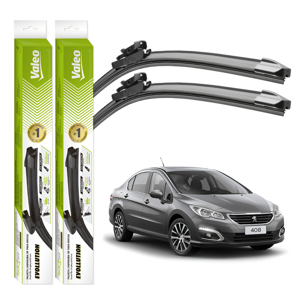 Palhetas Limpador Parabrisa Valeo Peugeot 408 2011 A 2019