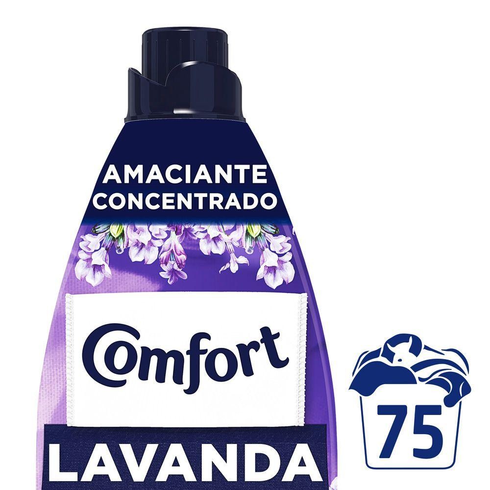 Amaciante de Roupa Concentrado Comfort Lavanda 1,5l Embalagem Econômica