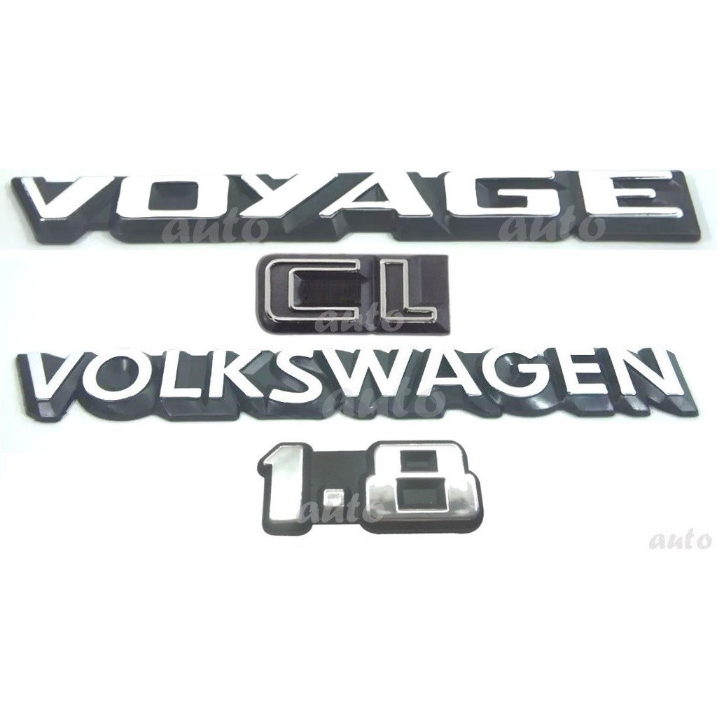 Emblemas Voyage Cl Volkswagen 1.8 - 1987 À 1990