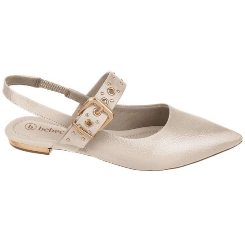 Sapato Bebecê Slingback Verniz - Feminino em Oferta na Shopee