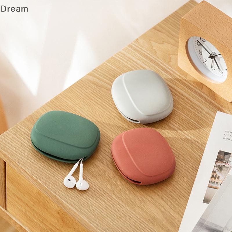 < Dream > Caso De Armazenamento De Cabo De Dados Portátil Saco De Fone De Ouvido De Silicone Multifuncional Carregador D
