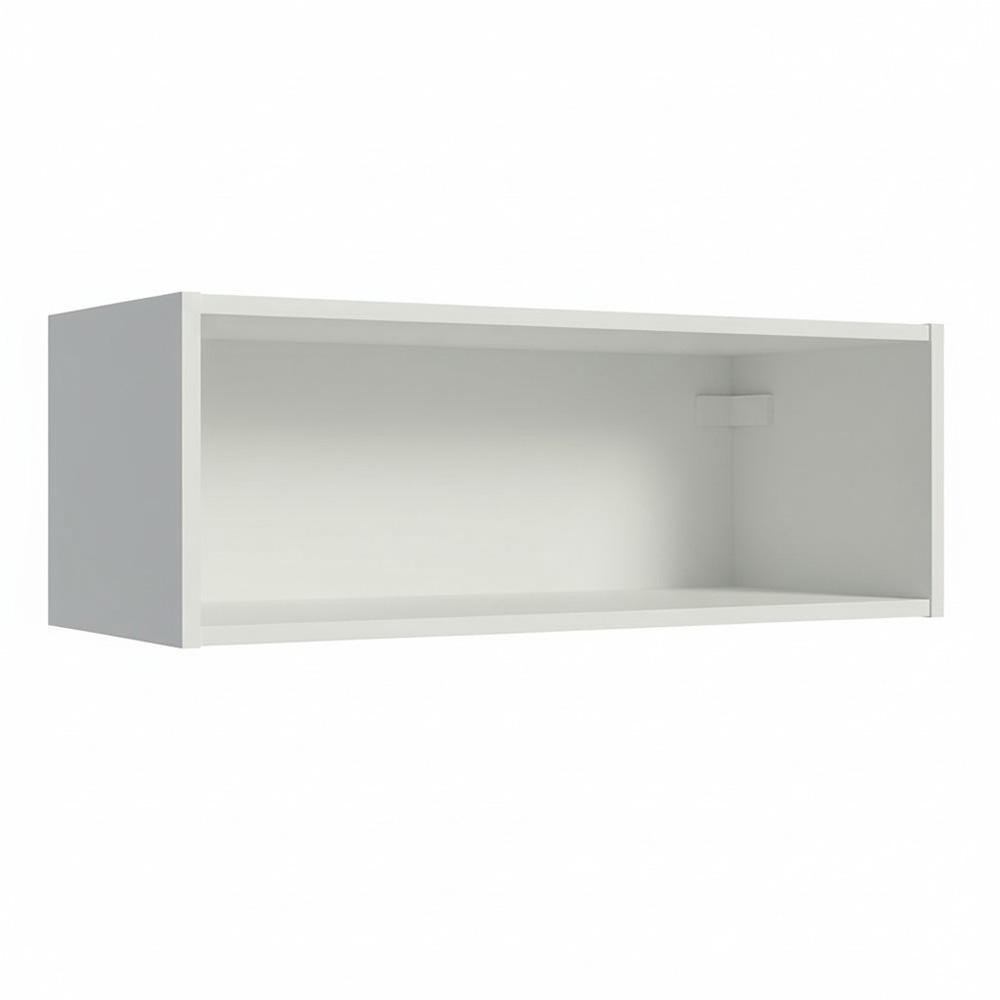 Armário Aéreo com Nicho Aberto 60cm Branco Emilly Madesa