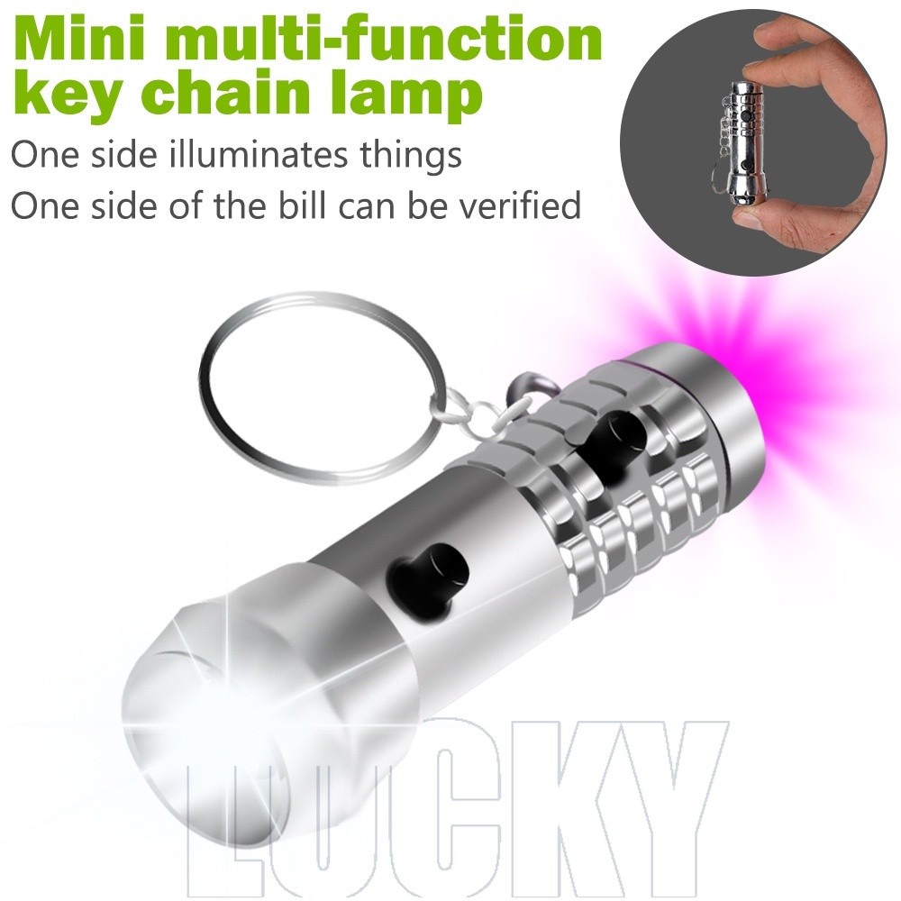 Chaveiro Lâmpada De Bolso LED Luz UV Lanterna De Emergência Lanternas Portáteis Alta Qualidade Mini À Prova Dwaterproof