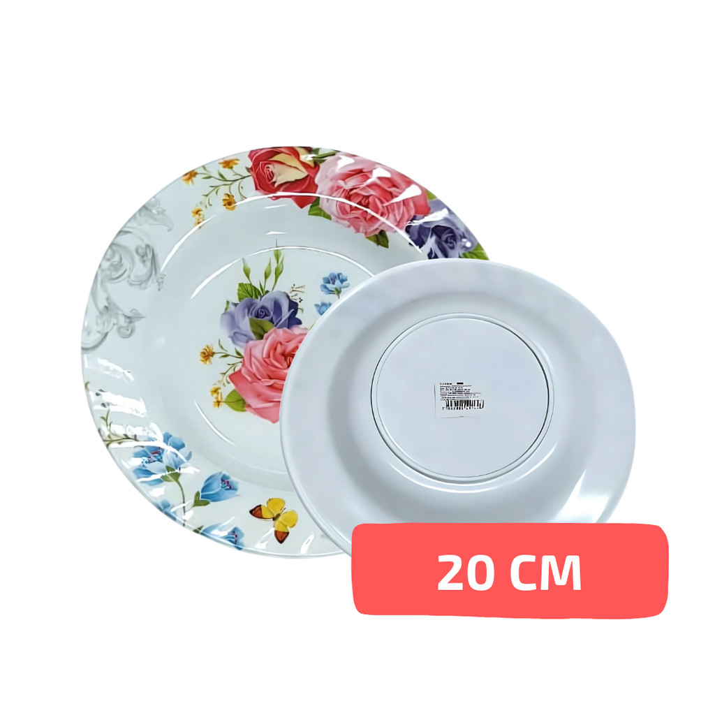 Prato de Melamina 8" EM4102 – Resistente, Leve e Ideal para Uso Diário em Oferta na Shopee