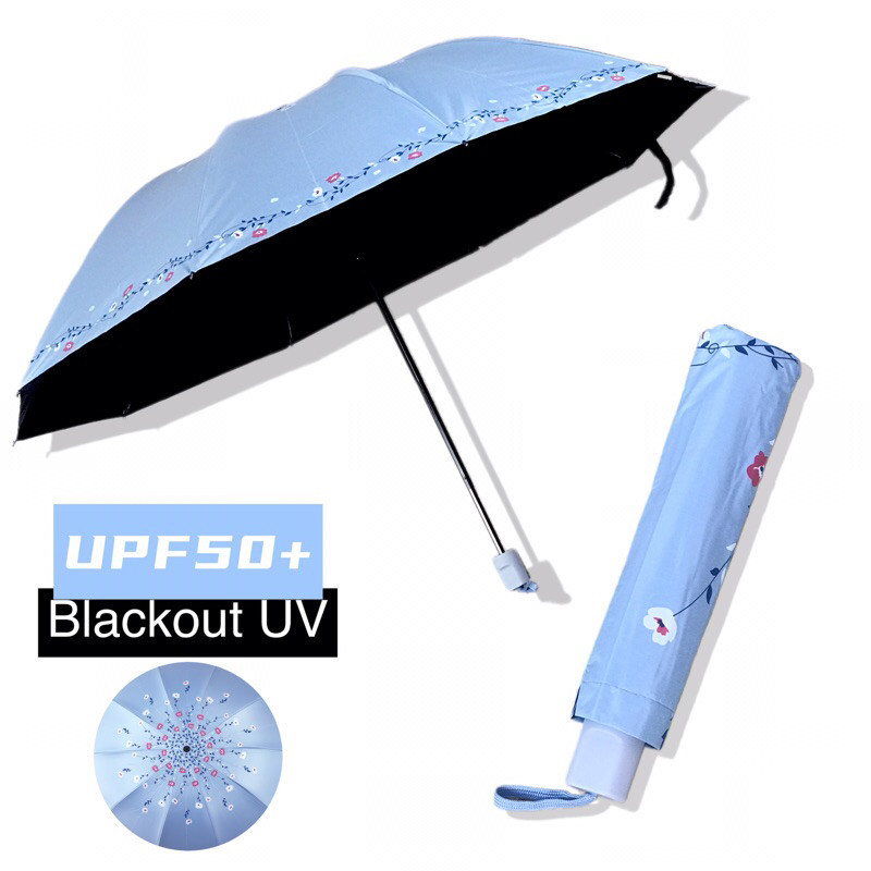Guarda-Chuva Sombrinha Manual Reforçado com Proteção Solar UV Blackout em Oferta na Shopee