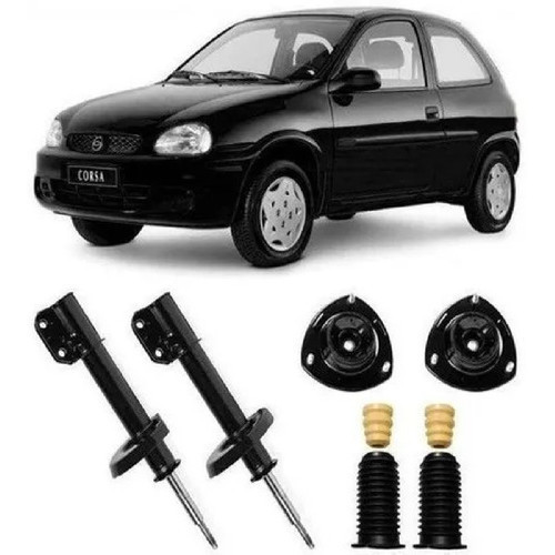Par Amortecedor Dianteiro + Kit Batente Corsa Wind 1994 A 02