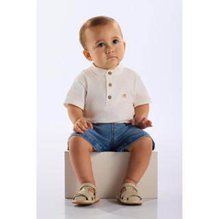 Conjunto Camiseta e Bermuda para Bebê Up Baby em Oferta na Shopee