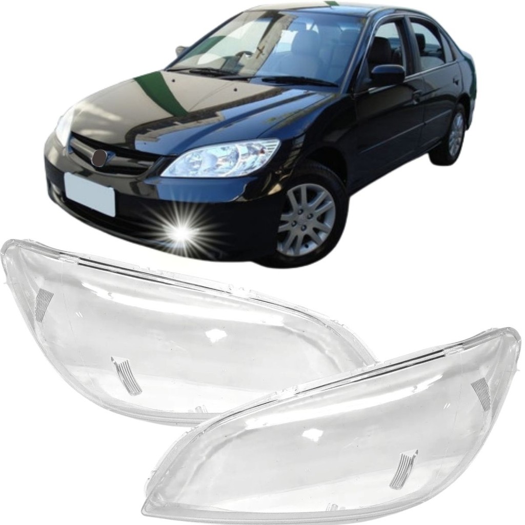 Lente Farol Principal Para Honda Civic 2004 2005 2006