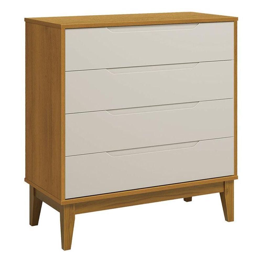 Cômoda Gaveteiro Classic Elfe Areia Acetinado Savana Amadeirado - Reller em Oferta na Shopee