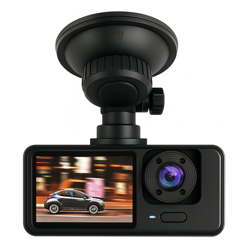 Câmera Tripla Veicular HD WiFi Veicular Uber 99