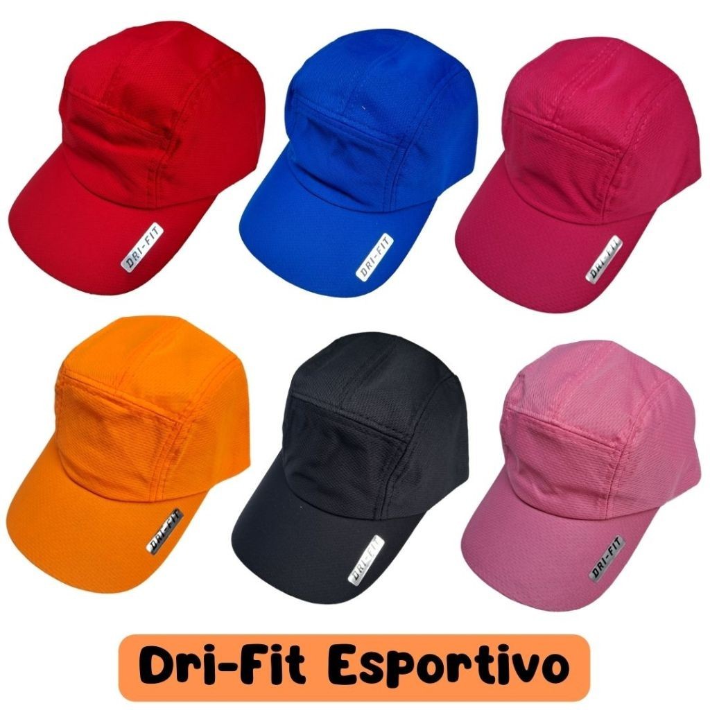 Boné Dri Fit Várias Cores Esporte Corrida Caminhada Treino Bike | Luxo| Estilo